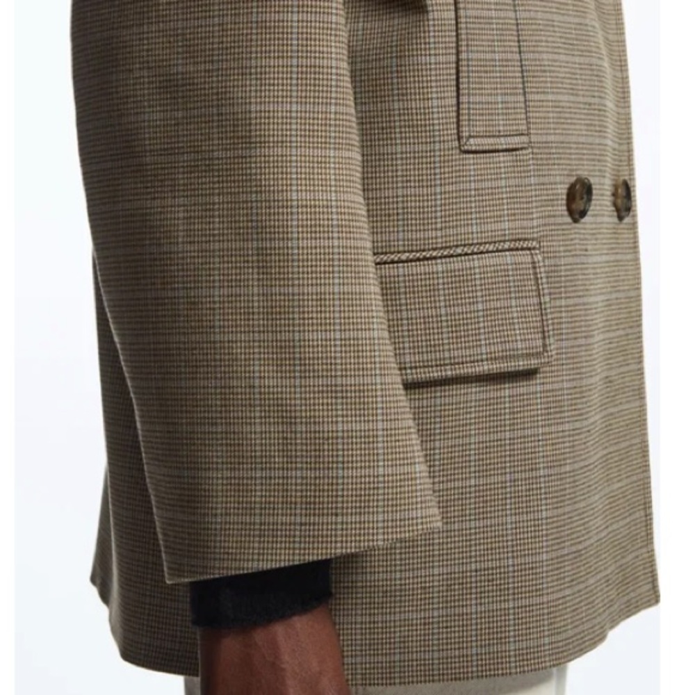 COS Oversized Checked Double Breasted Blazer - image 8